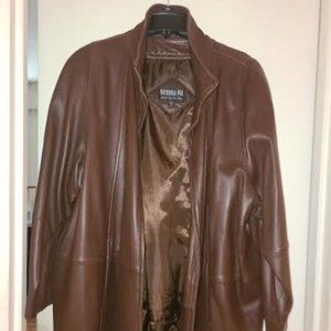 Women (4X) Leather Coat